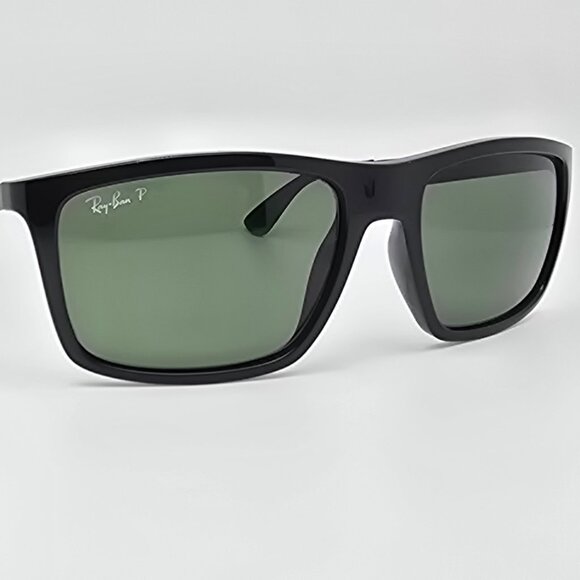 Ray-Ban RB4228 601/9A Black Frame Polarized G15 Green Lens Sunglasses Italy 58mm - Picture 6 of 13